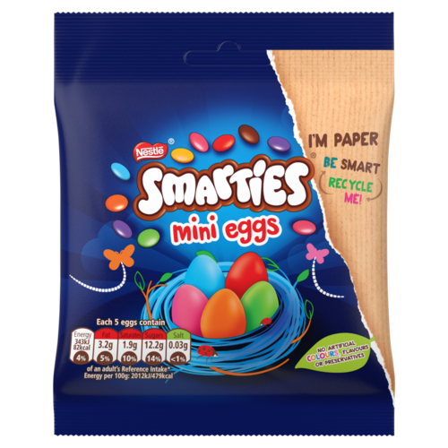 Smarties tejcsokoládé mini tojások ropogós cukorbevonattal 80 g