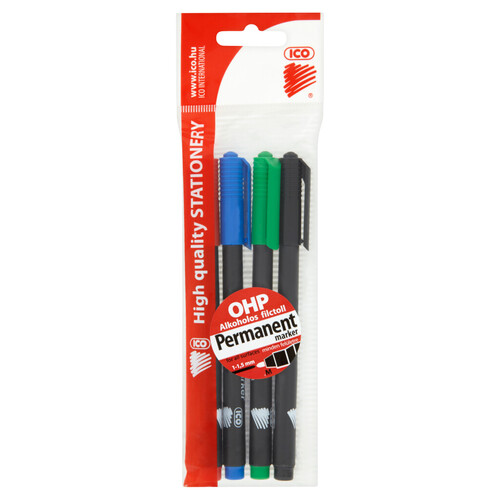 Ico OHP Permanent Marker M 4 db-os készlet