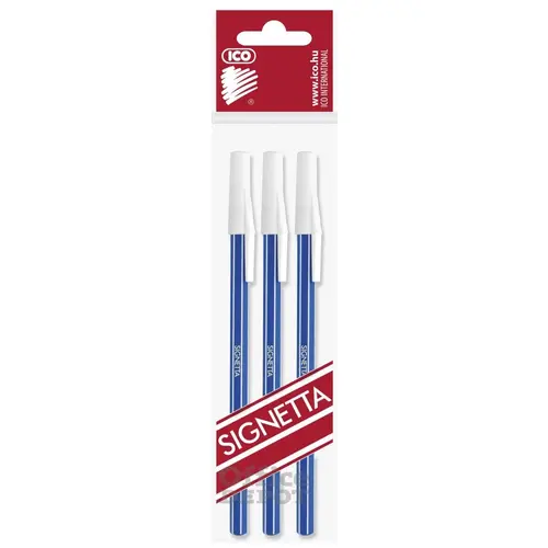 Ico Signetta golyóstoll kék 3db