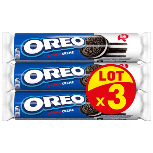 Oreo Double Creme vanília ízű töltelékkel töltött kakaós keksz 157 g