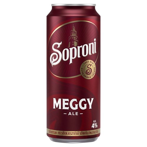 Soproni Meggy Ale szűretlen felsőerjesztésű sörkülönlegesség 4% 500 ml