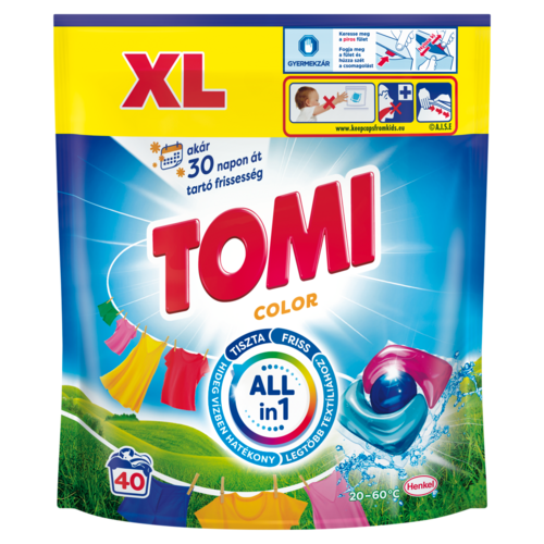 Tomi Color mosókapszula, 40 mosás 480 g