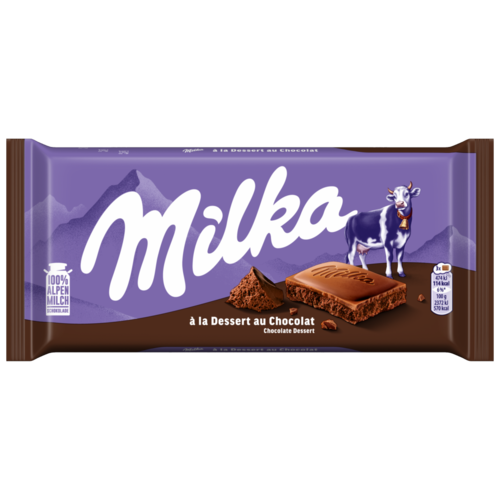 Milka à la Dessert au Chocolat alpesi tejcsokoládé habosított kakaós töltelékkel 100 g