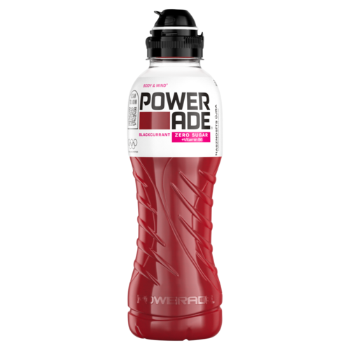 Powerade Body&Mind szénsavmentes, fekete ribizli-ízű, energiamentes üdítőital édesítőszerrel 500 ml