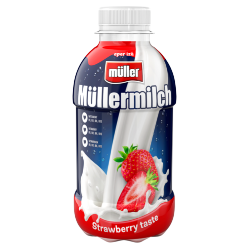Müller Müllermilch eper ízű zsírszegény tejital 400 g