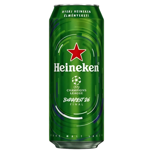 Heineken minőségi világos sör 5% 0,5 l