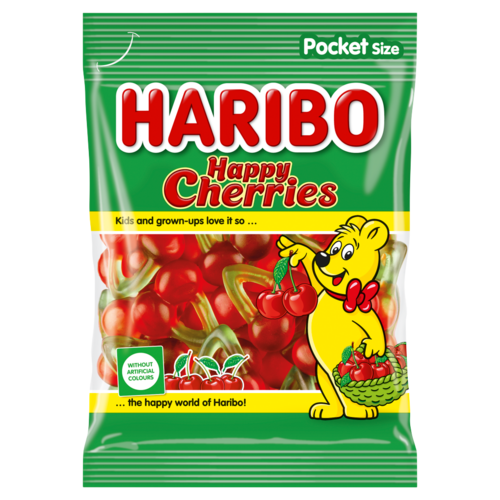 Haribo Happy Cherries gyümölcsízű gumicukorka 100 g