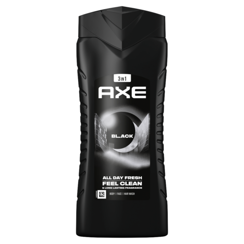 AXE Black 3 in 1 tusfürdő testre, arcra, hajra 400 ml