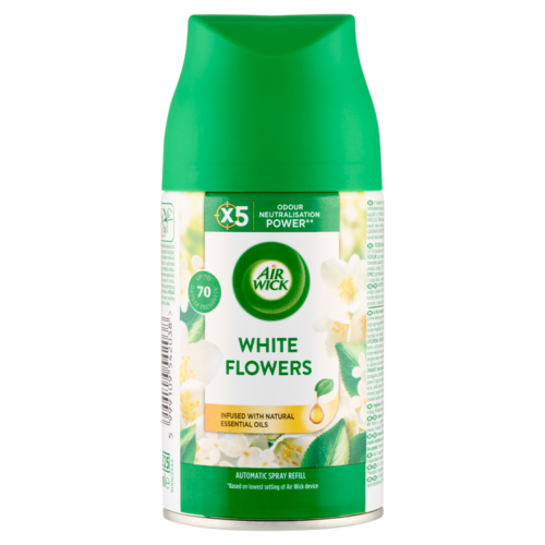 Air Wick Freshmatic Fehér Virágok automata légfrissítő spray utántöltő 250 ml