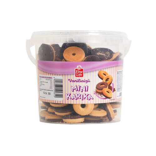 Fine Life mini vaniliás karika 800gr