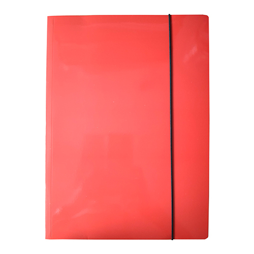 Gumis mappa karton A/4 piros