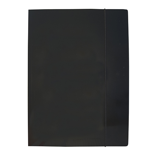Gumis mappa karton A/4 fekete
