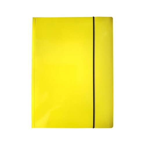 Gumis mappa karton A/4 sárga