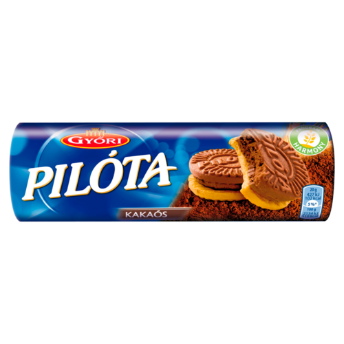 Győri Pilóta kakaós krémmel töltött omlós keksz 180 g