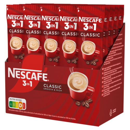 NESCAFÉ 3in1 Classic Smooth & Rich azonnal oldódó kávéspecialitás 28 x 16,5 g (462 g)