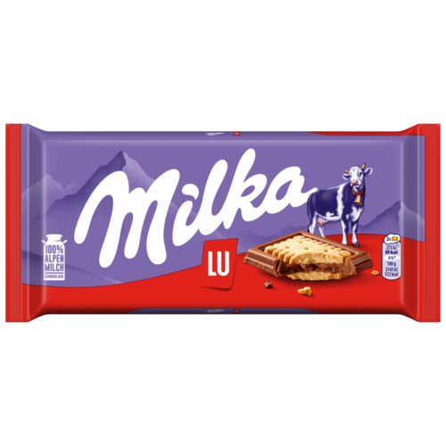 Milka alpesi tejcsokoládé ropogós keksszel 87 g