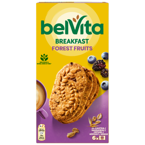 Belvita erdei gyümölcsös, gabonás keksz 6 x 50 g (300 g)