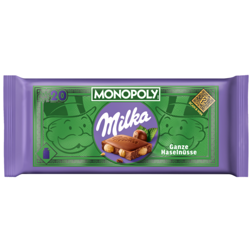 Milka alpesi tej felhasználásával készült tejcsokoládé egész mogyoróval 95 g