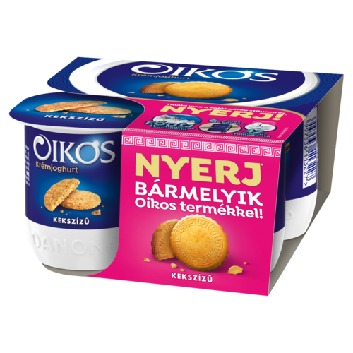 Danone Oikos kekszízű, élőflórás krémjoghurt 4 x 125 g