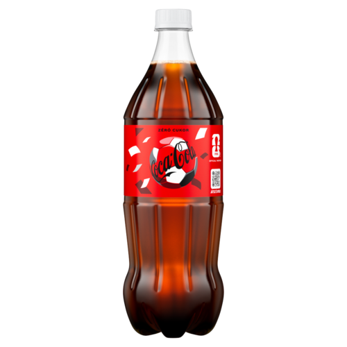 Coca-Cola Zéró colaízű energiamentes szénsavas üdítőital édesítőszerekkel 1 l