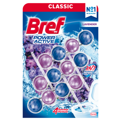 Bref Power Active Lavender WC frissítő 3 x 50 g
