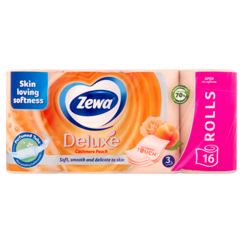 Zewa Deluxe Cashmere Peach toalettpapír 3 rétegű 16 tekercs