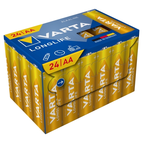 Varta Longlife Power AA nagy teljesítményű alkáli elem 24 db