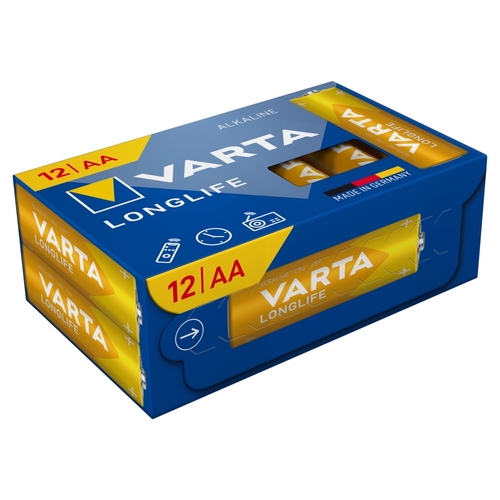 Varta Longlife Power AA nagy teljesítményű alkáli elem 12 db