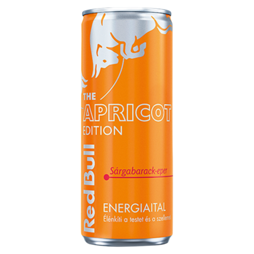 Red Bull The Apricot Edition energiaital sárgabarack-eper ízesítéssel 250 ml 