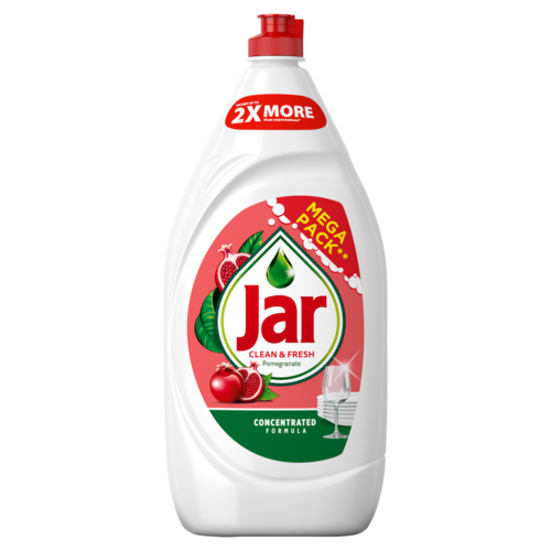 Jar Clean & Fresh Pomegranate&Honeysuckle Folyékony Mosogatószer Csillogóan Tiszta Edényekért,1350ml