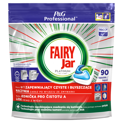 Jar Professional Platinum Mosogatógép-Kapszula, Csomagonként 90 DB