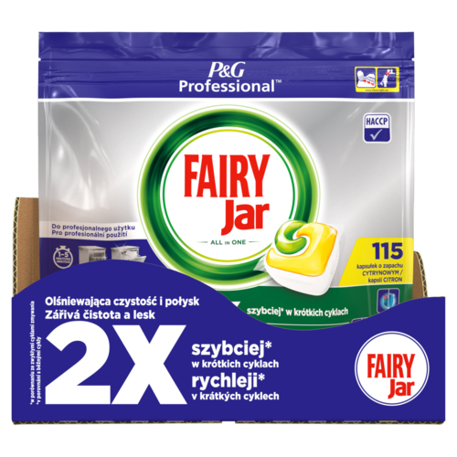 Jar Professional All In One Lemon Mosogatógép-Kapszula, 115 DB
