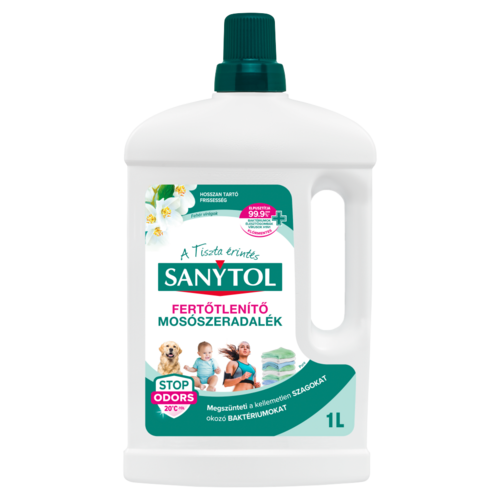 Sanytol Fehér virágok klórmentes fertőtlenítő mosószeradalék 1 l
