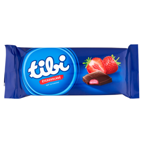 Tibi étcsokoládé eper ízű krémmel 90 g
