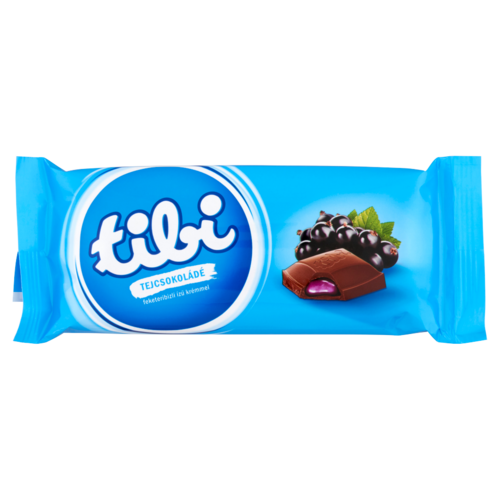 Tibi feketeribizli ízű krémmel töltött tejcsokoládé 90 g