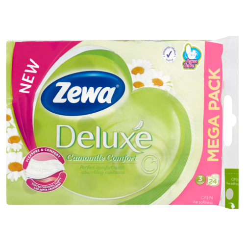 Zewa Deluxe Camomile Comfort toalettpapír 3 rétegű 24 tekercs