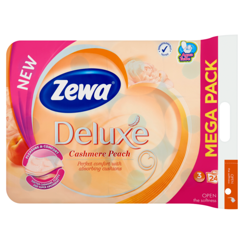 Zewa Deluxe Cashmere Peach 3 rétegű toalettpapír 24 tekercs
