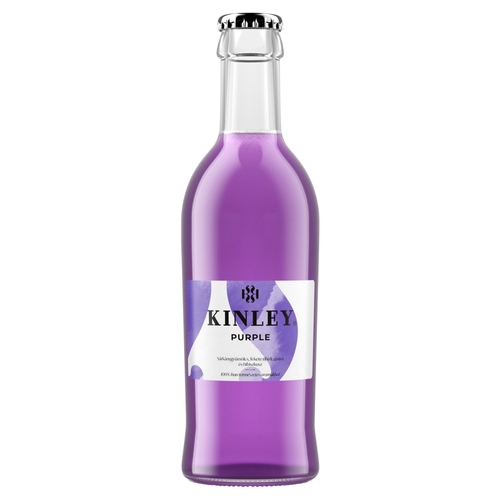 Kinley Purple vegyes gyümölcs ízű szénsavas üdítőital cukorral és édesítőszerekkel 250 ml