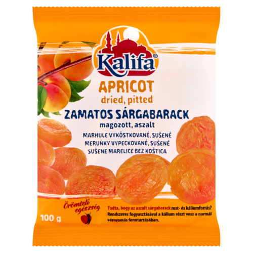 Kalifa magozott, aszalt zamatos sárgabarack 100 g