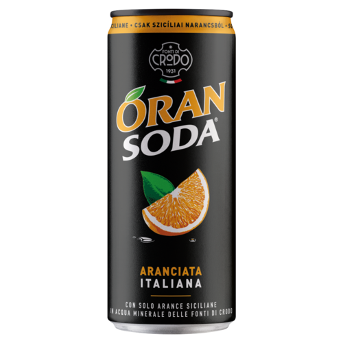 Fonti Di Crodo Oran Soda szénsavas narancs üdítőital 33 cl