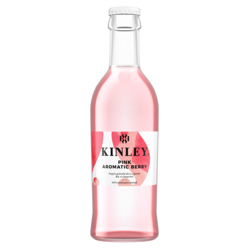 Kinley Pink Aromatic Berry szénsavas, vegyes bogyós gyümölcsízű üdítőital 250 ml
