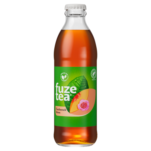 Fuze Tea szénsavmentes őszibarack- és rózsaízű üdítőital fekete tea kivonattal 250 ml