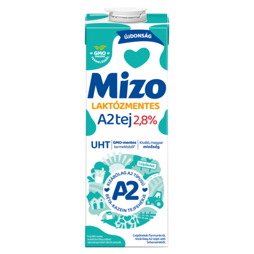 Mizo UHT félzsíros, laktózmentes A2 tej 2,8% 1 l