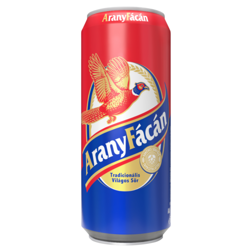 Arany Fácán tradicionális világos sör 4% 500 ml