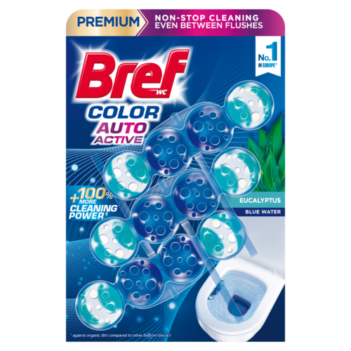 Bref Color Auto Active Eucalyptus WC-frissítő 3 x 50 g