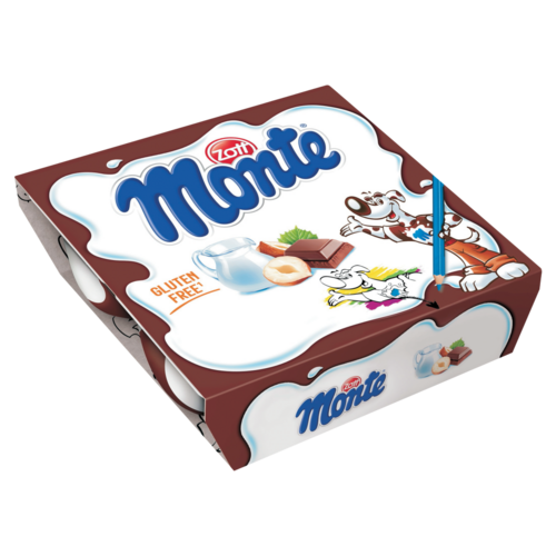 Zott Monte csokoládés, mogyorós tejdesszert 4 x 55 g (220 g)