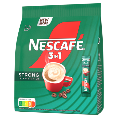 NESCAFÉ 3in1 Strong Intense & Rich azonnal oldódó kávéspecialitás 10 x 14 g (140 g)