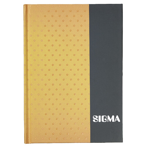 Sigma vonalas füzet A5 keménykötés borítással narancs