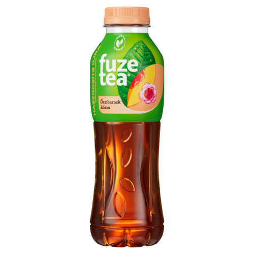 Fuze Tea szénsavmentes őszibarack- és rózsaízű üdítőital fekete tea kivonattal 500 ml