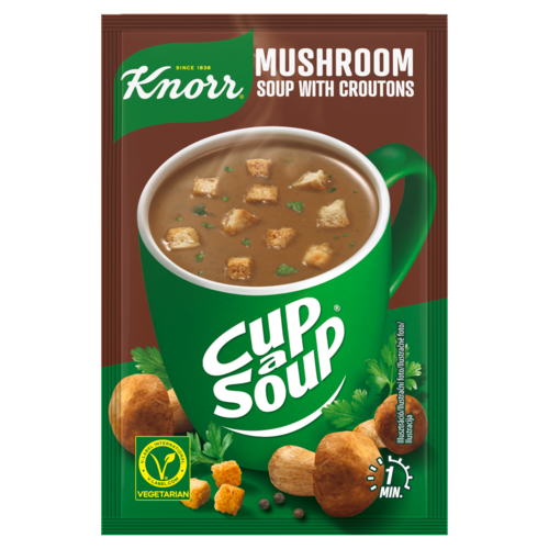 Knorr Cup a Soup instant vargányakrémleves zsemlekockával 15 g